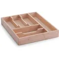 Zeller Besteckkasten Gummibaum 6 cm x 43 cm x 34 cm Natur