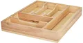 Zeller 24045 Besteckkasten, Gummibaum, ca. 34 x 43 x 6 cm, Rot, 1 - Pack