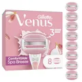 Gillette Venus Comfortglide Spa Breeze Rasierklingen Damen, 8 Original Ersatzklingen für Damenrasierer