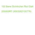 100 Bene Sichthüllen Din A4 Rot Glatt 0,15 Mm 205000RT (9003262130776)