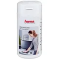 Hama Reinigungstücher 00113805, feucht, für Kunststoff- und Metalloberflächen, in der Dose, 100 Tücher