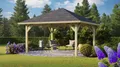Pavillon Holz Gartenpavillon Gartenlaube Holm 1 kesseldruckimprägniert 359x359x315 cm