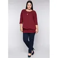 Sheego T-Shirt Blusenshirt rot 48/50
