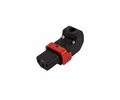 DINIC: IEC-Lock Stecker mit Verrieglung, montierbarer Steckverbinder (C13, unten gew., 1 Stück)