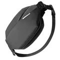 Inateck Umhängetasche Bauchtasche 4L, Stylische Sling Bag Herren Damen, Schultertasche, für Reise Schule Wandern, Wasserdicht, Schwarz