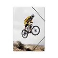 itenga Sammelmappe Zeichenmappe A4 Downhill Kunst Gummizugmappe Eckspanner neu