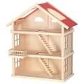 Goki Puppenhaus 3 Etagen Holz Puppenstube Spielzeughaus Haus Spielhaus Dollhouse