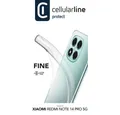 Cellularline Handyhülle Fine Case für Xiaomi Redmi Note 14 Pro 5G Clear (61035)