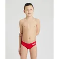 Team Badehose Slip Jungen Einfarbig - Red-white - 116