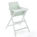 Geuther Klapp-Hochstuhl TRAVELLER Baby Hochstuhl mit Tisch Zusammenklappbares Reisezubehör Babystuhl mit 3-Punkt Sicherheitsgurt & Essbrett Platzsparend & schadstofffrei Weiß