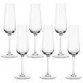 Leonardo Tivoli Sektgläser 6er Set, Sekt-Kelch mit gezogenem Stiel, spülmaschinenfeste Prosecco-Gläser, Höhe 23 cm, 210 ml, 020962