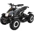 Elektro-Kinderquad Cobra, 800 Watt, bis 30 km/h, ab 6 Jahren, Federung, 3x 12V-Akku, Scheibenbremsen (Grau/Schwarz)