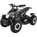 Elektro-Kinderquad Cobra, 800 Watt, bis 30 km/h, ab 6 Jahren, Federung, 3x 12V-Akku, Scheibenbremsen (Grau/Schwarz)