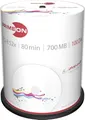 Primeon CD-R 80Min/700MB/52x Cakebox (100 Disc), photo-on-disc Surface, Inkjet Fullsize Printable, weiß