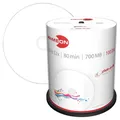 100 CD-R Rohlinge Spindel 700MB 80 min. bedruckbar Premium Beschichtung weiß