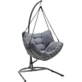 Dehner Hängesessel Chicago, ca. B110/H196/T107,5 cm - Grau