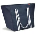 achilles Große Strandtasche XXL Familie mit Reißverschluss – Badetasche XXL Familie 100L – Faltbar und Schmutzresistent – Schwimmbad – Blau – 75x32x46cm