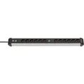 Brennenstuhl 1391030200 Steckdosenleiste mit Schalter Silber-Schwarz