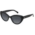 Kate Spade MARLAH/S Damen-Sonnenbrille Vollrand Cateye Acetat-Gestell, schwarz