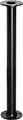 WAGNER Möbelbein/Tischbein/Möbelfuß INDUSTRIAL PIPE - Ø 30 x 400 mm, 2 Anschraubplatten Ø 75 mm, Stahl schwarz - 12504001