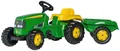 rolly toys® Trettraktor rollyKid, John Deere, mit Trailer