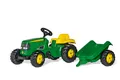 RollyToys John Deere Trettraktor mit Anhänger, Kinder 2,5-5 Jahre, Heckkupplung