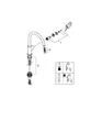GROHE Einhand-Spültischarmatur BAULOOP BauLoop 1/2Zoll ho Ala chr chrom Hochd...