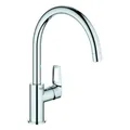 Grohe Einhebel Spültisch armatur BauLoop 31368 hoher Auslauf Grohe Zero chrom, 3