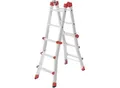 HAILO M80 Multifunktionsleiter 4x3 Sprossen aus Aluminium, als Steh- und Anlegeleiter nutzbar, Arbeitshöhe bis 3,71 m