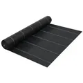 vidaXL Unkrautfolie Schwarz 2x5 m PP