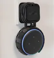 Wandhalterung für Amazon Alexa Echo Dot 3. Gen. Steckdosenhalterung Wandhalter Schwarz