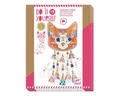DJECO Kreativset DIY: Windspiel Kitty Glitzer Bastelset für Kinder ab 5 Jahren