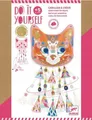 Djeco Katzen Windspiel Bastelset Diy Kinder 5+ Jahre, buntes Bastelset