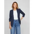 Vila Kurzblazer VIHER NEW 3/4 BLAZER -NOOS Materialmix, regular fit blau L (40/42)