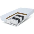 Matratze 160x200 HOME Plus Taschenfederkern H3 H4 Kokos 7 Zonen 17 cm Kaltschaum