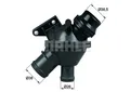 BEHR Thermostat Kühlmittel TM 25 108 für BMW F20 F31 F30 X3 F10 E84 F11 X1 F25