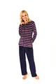 Damen Hausanzug Homewear Nicky Velvet - 57669, Größe:36/38;Farbe:Navy