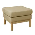 SVITA HOLLY Hocker Sitzbank Flur Fußstütze Holzbeine Beige/Natur