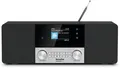 TechniSat DIGITRADIO 4 C Digitalradio (DAB) (Digitalradio (DAB), FM-Tuner mit RDS, 20 W, Bluetooth), schwarz/silber