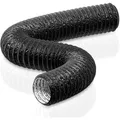 150mm Abluftschlauch 5m flexible PVC Schallgedämmt für Klimaanlage Trockner