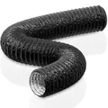 150mm Abluftschlauch 5m Flexibel PVC Alurohr Lüftungsschlauch Schallgedämmter