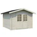 PALMAKO Blockbohlenhaus "Lotta", Holz, BxHxT: 340 x 234 x 276 cm (Außenmaße inkl. Dachüberstand) - braun