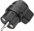 341006 341 Vollgummi Winkelstecker, 250 V, schwarz