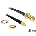 Delock SMA Buchse zum Einbau > MMCX Stecker 200 mm
