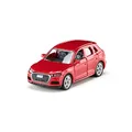 Siku 1522, Audi Q5, Metall/Kunststoff, Rot, Spielzeugauto für Kinder, Öffenbare Türen