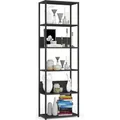 Akord - Industrielles Regal Schwarz 60 Cm 6 Regalböden B60xh32xt192 Cm