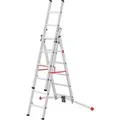 Hailo Alu-Kombileiter S100 Profi Lot 287 cm x 122 cm x 118 cm Aluminium