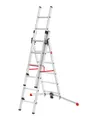 Hailo ProfiLOT 2x6 + 1x5 Sprossen Kombileiter S100 | Neue Norm - Art-Nr: 9306507