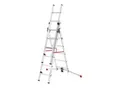 Hailo S100 ProfiLOT, Aluminium Kombileiter 3-teilig, 2x6 + 1x5 Sprossen (9306507)