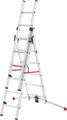Hailo S100 ProfiLOT 9306-507 Aluminium Multifunktionsleiter Arbeitshöhe (max.): 4.7 m Silber, Rot, Schwarz EN 131 15.5 kg